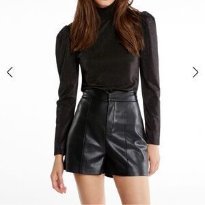 Morgan black silvery turtle neck